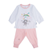 Bộ quần áo dài tay bé gái KidsPlaza in hình cô bé TT21T (Trắng) - mặt trước