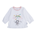 Bộ quần áo dài tay bé gái KidsPlaza in hình cô bé TT21T (Trắng) - mặt trái