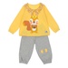 Bộ quần áo dài tay bé gái KIDSPLAZA in hình Sóc con 6Y LN20T (Vàng) - mặt trước