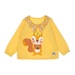Bộ quần áo dài tay bé gái KIDSPLAZA in hình Sóc con 6Y LN20T (Vàng) - mặt trái