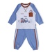 Bộ quần áo dài tay bé trai KidsPlaza in hình xe hello TT21T (Xanh) - mặt trước