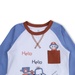 Bộ quần áo dài tay bé trai KidsPlaza in hình xe hello TT21T (Xanh) - mặt trái