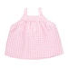 Bộ quần áo hai dây kẻ zip kaki KidsPlaza M21H (Hồng Nhạt) - góc nghiêng