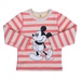 Bộ quần áo kẻ ngang màu hồng in hình Mickey băng lông - mặt trái