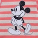Bộ quần áo kẻ ngang màu hồng in hình Mickey băng lông - mặt sau