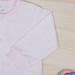 Bộ quần áo kẻ sơ sinh cài giữa KidsPlaza NBA22 (Hồng) - mặt sau