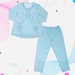 Bộ quần áo sau sinh in hoạ tiết M18 - mặt trái