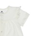 Bộ sơ sinh bé gái Neil cài giữa cộc tay Mamago HN20H (Trắng) 3-6M - mặt phải