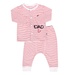 Bộ sơ sinh cài giữa dài tay Otis kẻ ngang KidsPlaza ND21H (Trắng Đỏ) - mặt trước