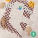 Quần áo sơ sinh cài vai in chuột Mickey Mamago (Ghi) 6-24M - mặt trước