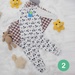 Quần áo sơ sinh cài vai in chuột Mickey Mamago (Ghi) 6-24M - mặt phải