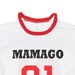 Bộ váy cộc bé gái Mamago in 91 kẻ sọc tay LN20H (Trắng) 2Y - mặt sau