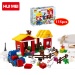 Bộ xếp hình Huimei ngôi nhà nông trại HM062-1 - mặt trái