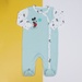 Bộ body sơ sinh dài tay Mamago NĐ19 in hình chuột Mickey (Xanh) - mặt sau