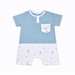 Body cộc tay bé trai Otis xanh trắng KidsPlaza ND22H - mặt trước