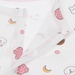 Body dài tay KidsPlaza trắng hồng in hình gấu ND20T 0-3M - mặt phải