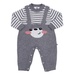 Body len bé trai KidsPlaza phối kẻ HN23D (Ghi) 3-6M - mặt trước