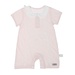 Body ngắn tay bé gái Mamago sọc ngang M06 (Hồng) 12M - mặt trước