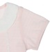 Body ngắn tay bé gái Mamago sọc ngang M06 (Hồng) 12M - mặt sau