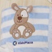 Chăn bông KidsPlaza in hình cún 21K-B3 (Xanh) - mặt trái