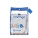 Chăn bông Mamago thêu chữ LOVE MM04 màu trắng sữa - mặt sau