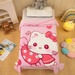 Chăn lông bé gái TopKids AC25 (Họa tiết ngẫu nhiên) - mặt trái