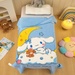 Chăn lông bé gái TopKids AC25 (Họa tiết ngẫu nhiên) - góc nghiêng