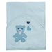 Chăn ủ có mũ thêu hình KidsPlaza 2 lớp BA21 (Xanh Ngọc) - mặt trái