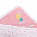 Chăn ủ sơ sinh cho bé gái có mũ Otis in hình sao KidsPlaza ND21H HD - mặt sau