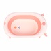 Chậu tắm cho bé Kidsplaza cảm biến gấp gọn 6009 (Hồng pastel) - mặt phải
