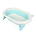 Chậu tắm cho bé Kidsplaza cảm biến gấp gọn 6009 (Xanh Dương) - mặt trước