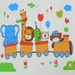 Chiếu cao su KidsPlaza Zoo Friends D81 - góc nghiêng
