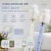 Cọ bình Honper bọt biển kèm 2 mút thay thế HP206 (Màu ngẫu nhiên) - mặt trái