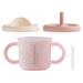Cốc tập uống silicone Moyuum 3 giai đoạn (Hồng) - mặt trước