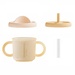 Cốc tập uống silicone Moyuum 3 giai đoạn (Vàng) - mặt trước