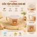 Cốc uống nước cho bé Mamago Brown Bear 85g - mặt trái