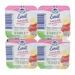 Hoa quả nghiền và sữa Lactel Eveil vị Táo, Chuối & Dâu tây 4*100g - mặt sau