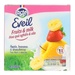 Hoa quả nghiền và sữa Lactel Eveil vị Táo, Chuối & Dâu tây 4*100g - mặt phải