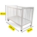 Nôi cũi GoldCat đa năng 4 in1 C4 (Trắng) - mặt trái