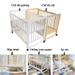Nôi cũi GoldCat đa năng 4 in1 C4 (Trắng) - hình 6
