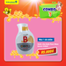 Combo nước rửa bình Pure Bbee 550ml + nước xả vải 1500ml Pure Bbee Korea - mặt phải