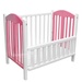 Cũi xoan đào 70 x 110cm màu hồng trắng - mặt phải