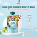 Trái cây nghiền, táo, dâu, mâm xôi, bánh quy Fruto 90g - mặt phải
