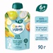 Trái cây nghiền, táo, lê, chuối, đào, sữa chua Fruto 90g - mặt trái