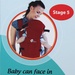 Địu em bé Kiza 5 tư thế cao cấp BB010 - hình 7