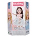 Đồ chơi búp bê dễ thương váy kẻ cho bé gái CY.500-6  - mặt trái