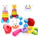 Đồ chơi xếp chồng 2in1 Huile Toys HL.619 - mặt trước