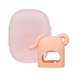 Gặm nướu Moyuum silicone chống mút tay hình voi (Hồng) - mặt trước