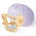 Gặm nướu Moyuum silicone hình sư tử (Vàng) - mặt trước