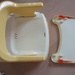 Ghế ăn bột cho bé Richell RC93068 - mặt sau